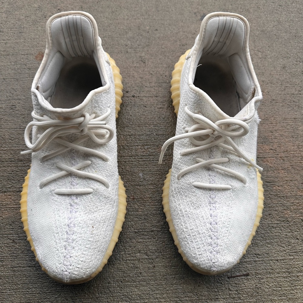All White Adidas Yeezy Boost 350 v2